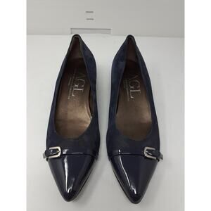 AGL Atillio Giusti Leombruni Pointy Toe Pump Navy size 41.5 Shoes Career
